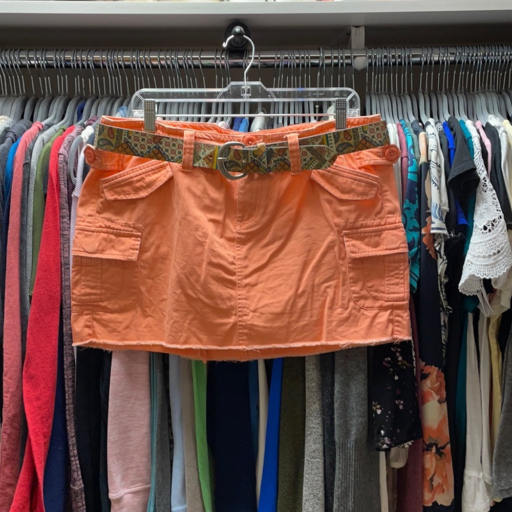 London Jean mini skirt